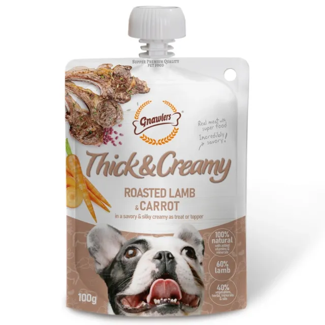 Gnawlers Thick & Creamy Cordero Y Zanahoria (100 Gr)