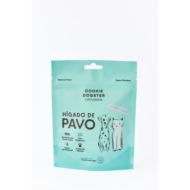 Cookie Dogster Hígado De Pavo Liofilizado 30Gr
