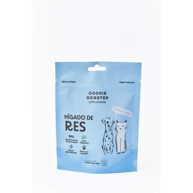 Cookie Dogster Hígado De Res Liofilizado 30Gr
