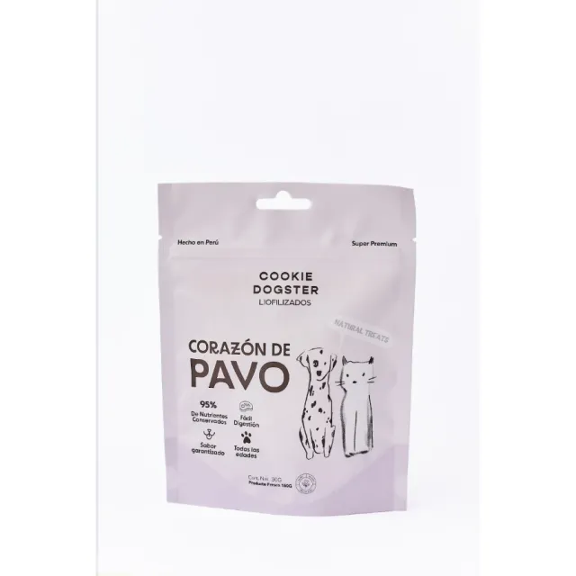 Cookie Dogster Corazón De Pavo Liofilizado 30Gr