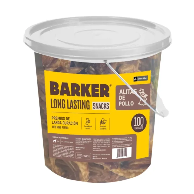 Barker Balde Alitas de Pollo (100 unidades)