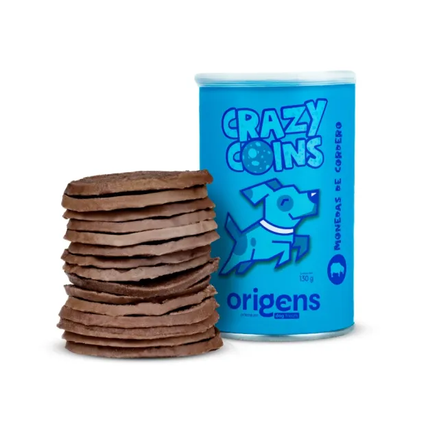 Snack Perros - Crazy Coins - Monedas De Cordero 130 Gr.