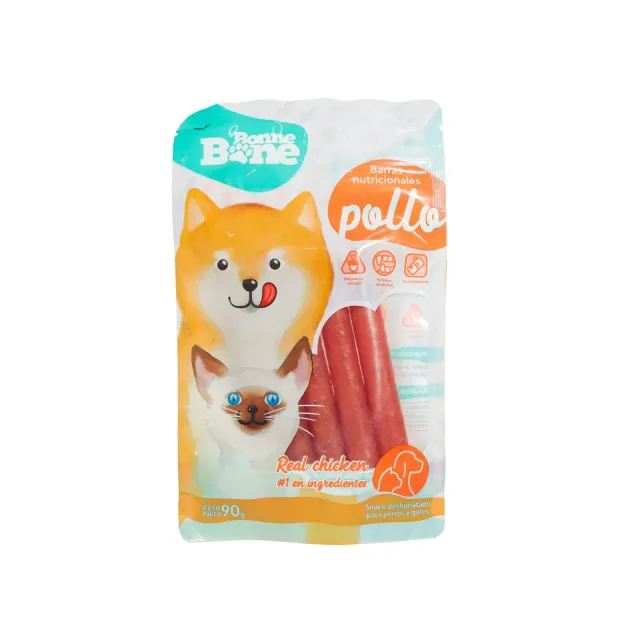 Bonne Bone Barritas Nutricionales Pollo X 90 Gr