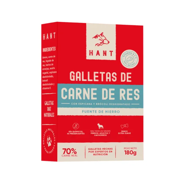 Hant Perro Galletas De Res 180Gr