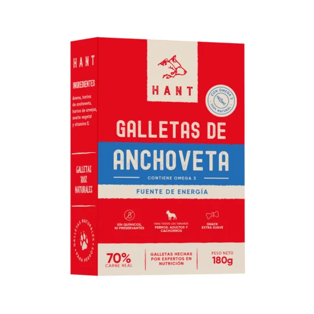 Hant Perro Galletas De Anchoveta 180Gr