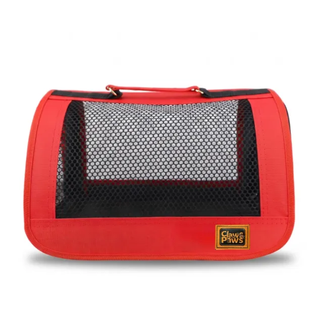 Claws & Paws Transportador De Tela Talla 2 Rojo