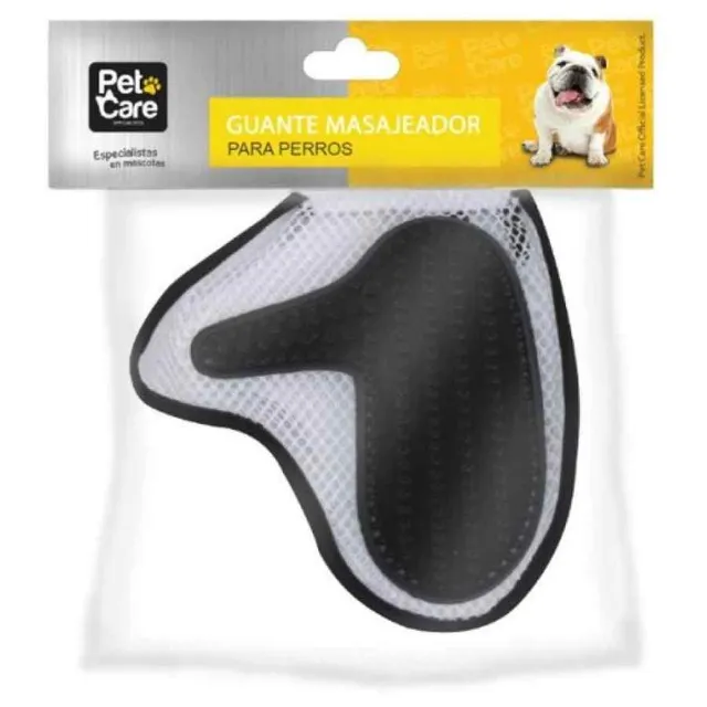 Pet care guante masajeador para perros negro
