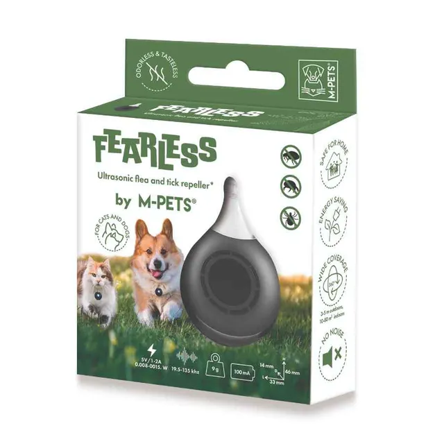 Mpets Fearless Repelente Ultrasónico De Pulgas Y Garrapatas