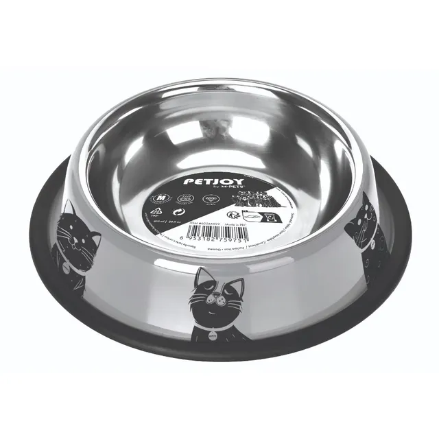 Petjoy Purrbowl Catfamily M Monochrome 610 Ml