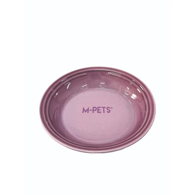 Petjoy Flatty Ceramic Bowl Purple 500 Ml