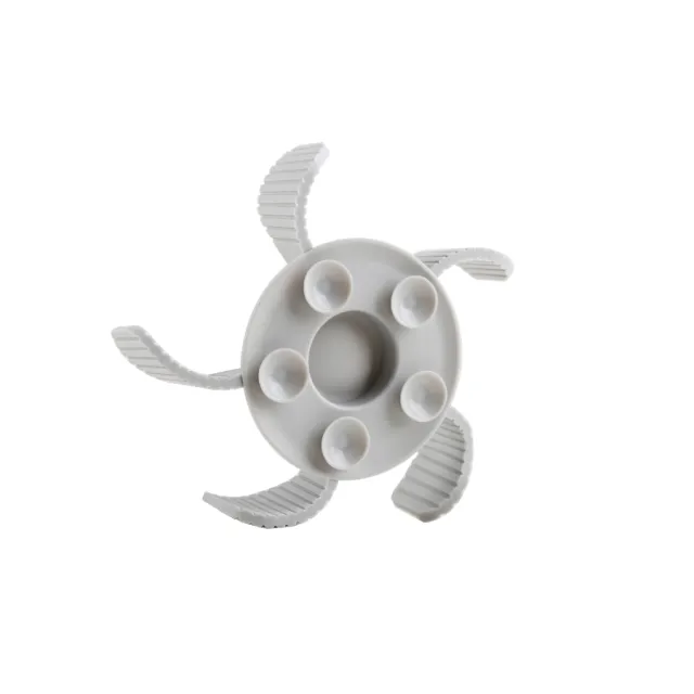 Accesorio Antiglotón De Silicona Para Perros Gris Leeby Talla S/M