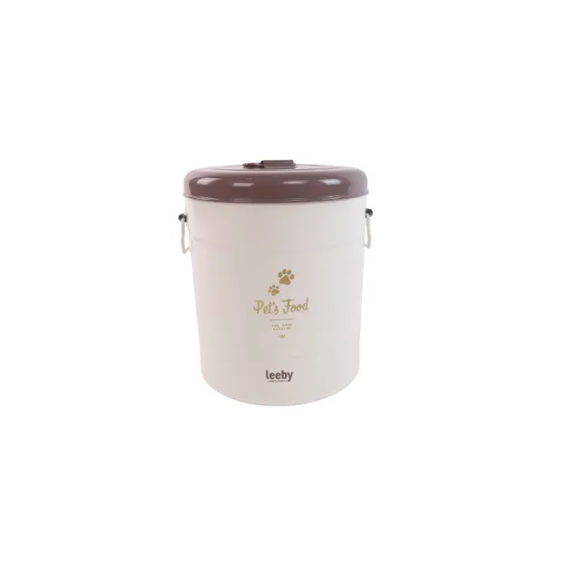 Contenedor De Alimento Para Mascotas De Hierro Leeby 6.5 L