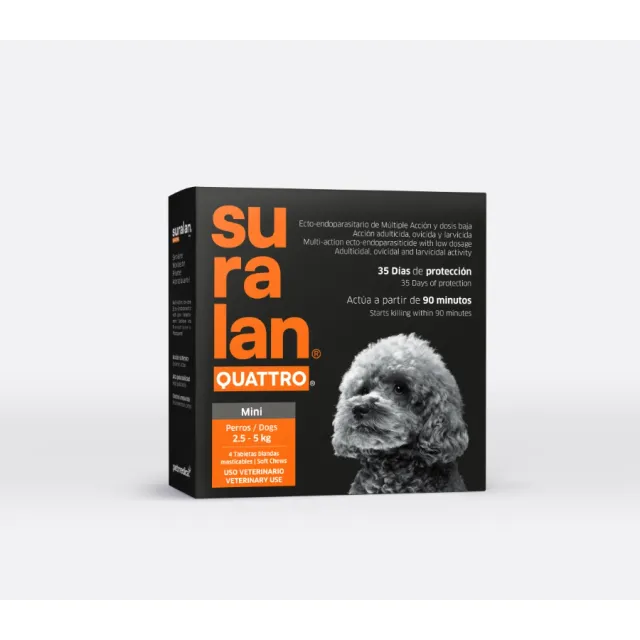 Suralan Quattro Mini Antiparasitario 4 Tabs