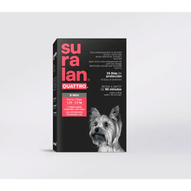 Suralan Quattro X-Mini Antiparasitario 1 Tab