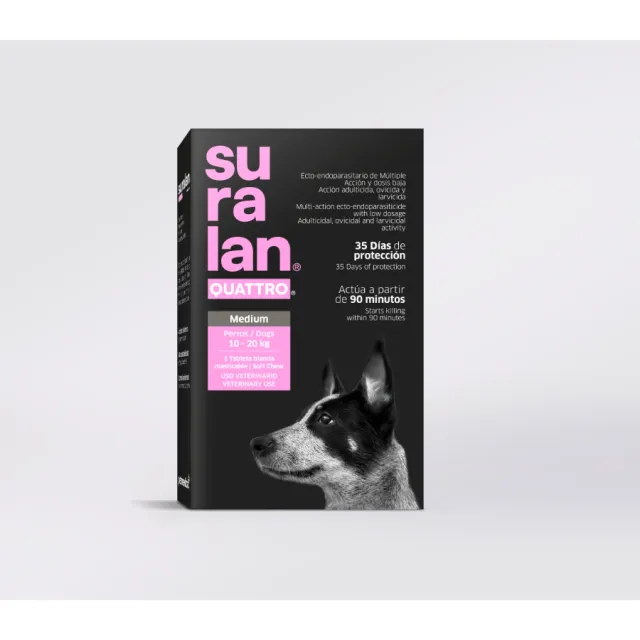 Suralan Quattro Medium Antiparasitario 1 Tab